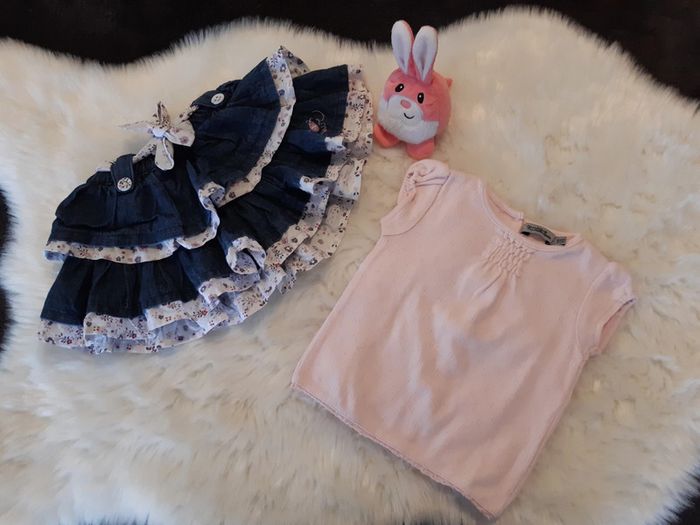 Ensemble jupe et t-shirt 6 mois