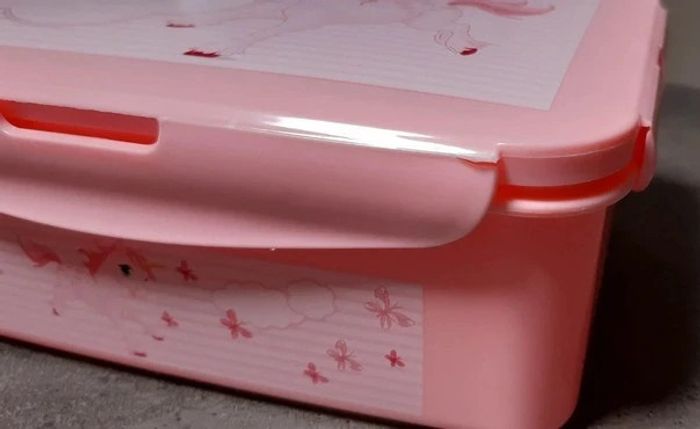 Grande boite à goûter rose motif licorne neuve - photo numéro 6