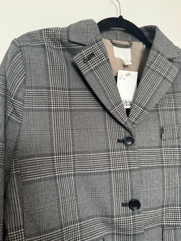 Blazer carreaux boutons droit L H&M - photo numéro 2
