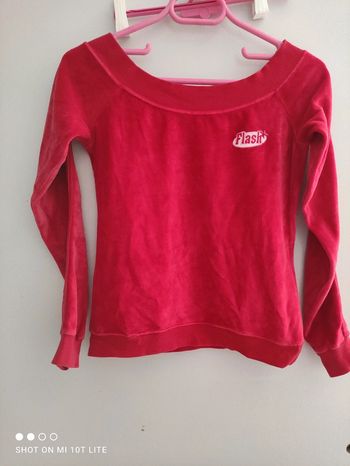 Tee shirt velours rouge vintage