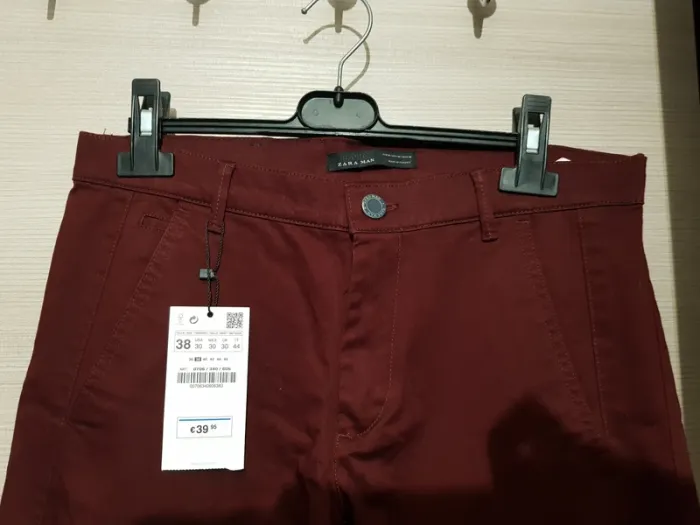 Pantalon bordeaux Zara man - neuf - photo numéro 2