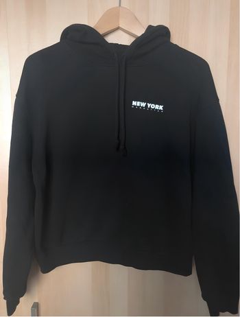 sweat à capuche noir