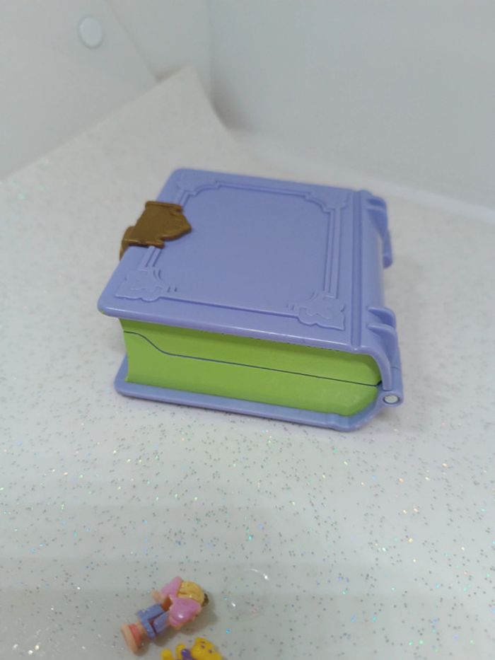 Polly pocket bluebird livre Book toy fun land pays jouet v 5 violet purple playhouse complet vintage - photo numéro 17