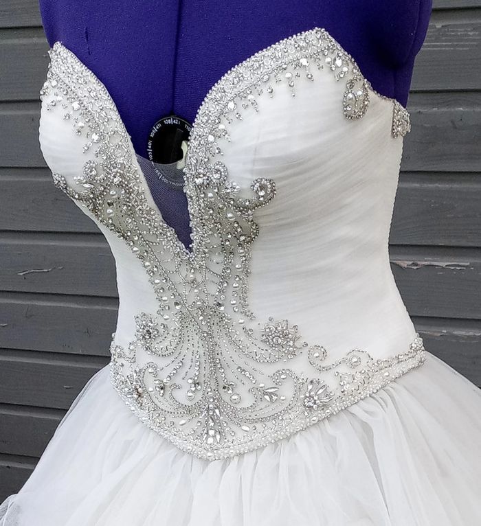 bustier corsage de Robe de mariée originale neuf - photo numéro 8