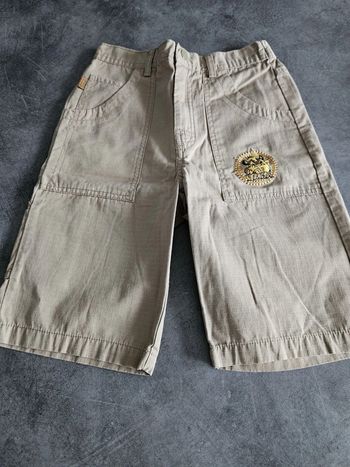 Bermuda cargo garçon - Taille 6 ans (114cm) - Disney Le Roi Lion - Beige feldspath
