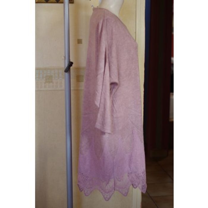 As by Strena - Robe laine et dentelle Taille 40 - photo numéro 3