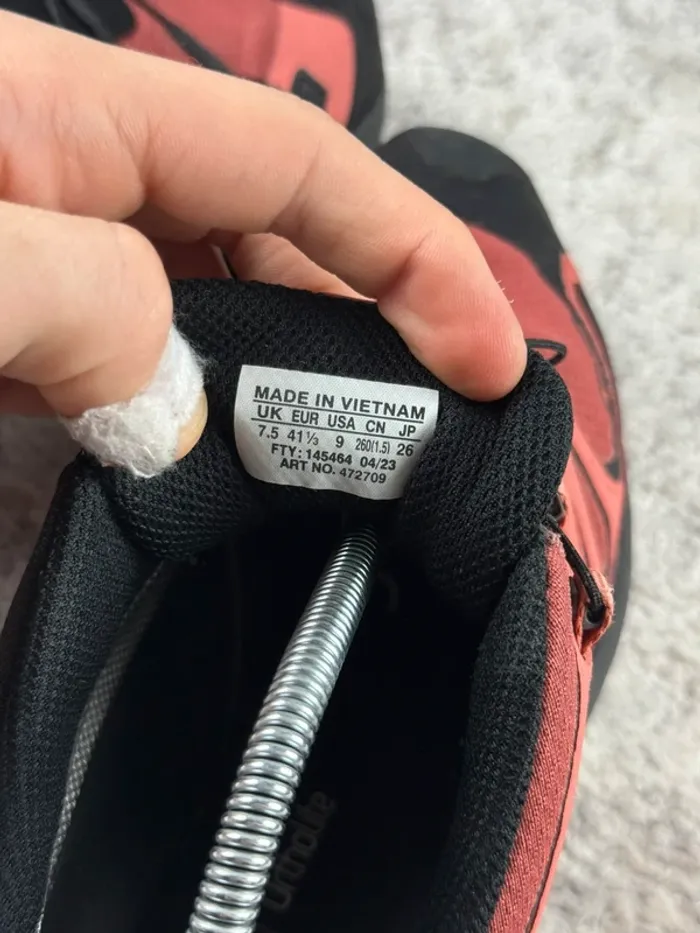 Salomon XA Pro 3D V9 Gore-Tex - Black & Beige & Corail - photo numéro 8
