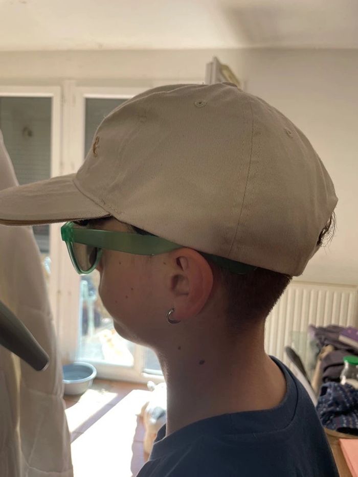 Casquette Lacoste crème taille M - photo numéro 4