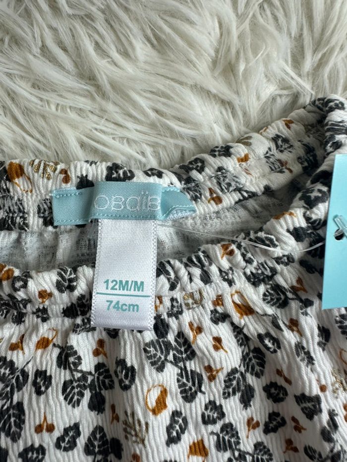 Blouse fleurie obaibi taille 12 mois - photo numéro 4