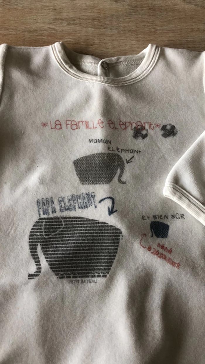 Pyjama petit bateau 12 mois mixte - photo numéro 3