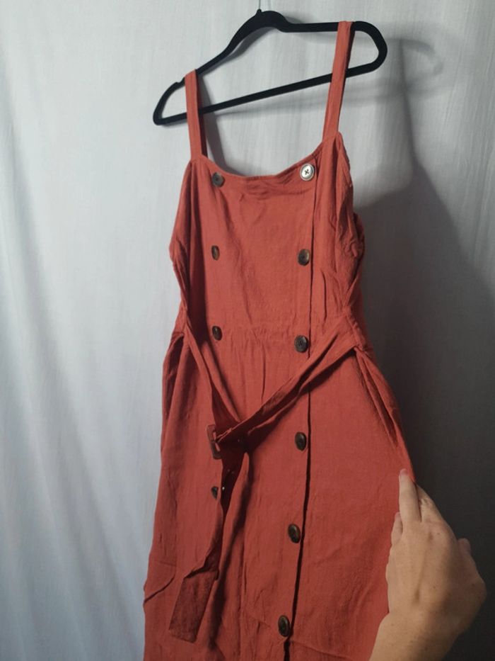 Robe Boutonnée terracotta - photo numéro 4