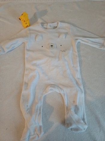 Pyjama blanc 9 mois kiabi