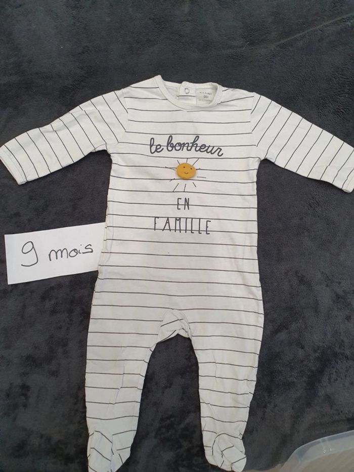 Pyjama fin kiabi 9 mois