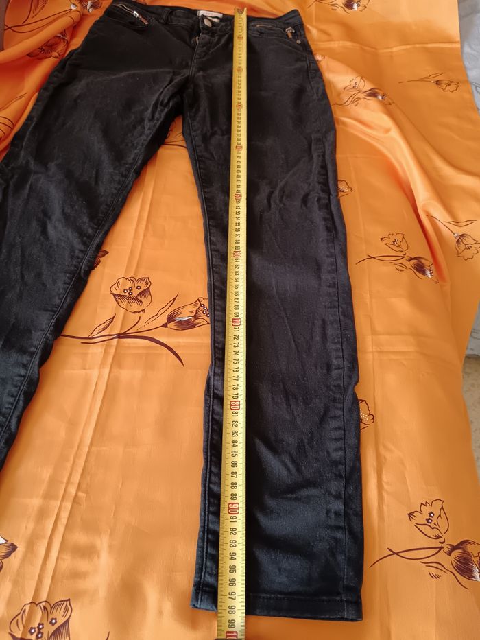 Jeans esprit noir /gris 38 - photo numéro 10