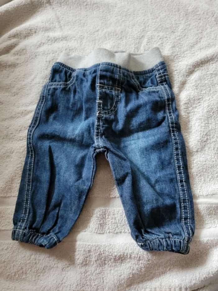 Lot de 4 pantalons type jeans 6 mois garçon - photo numéro 2