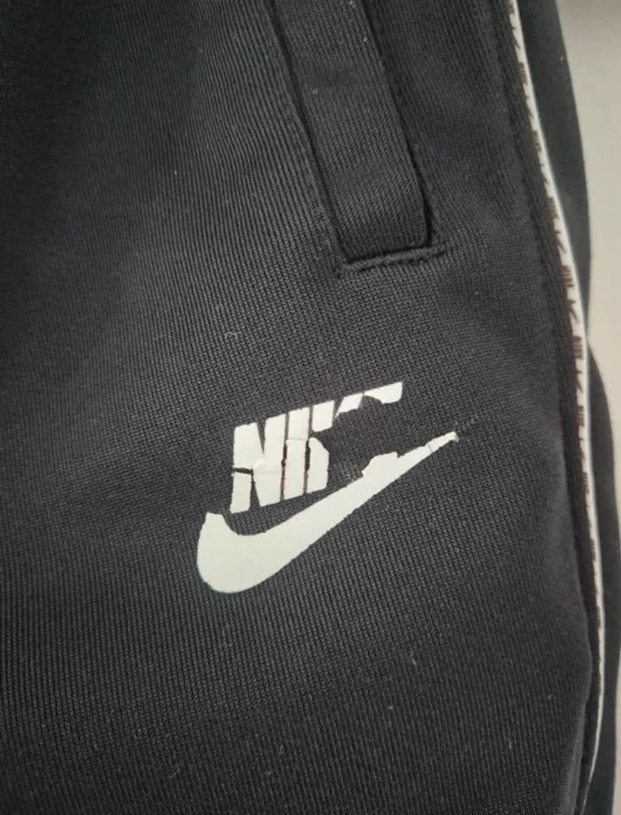 Short Nike Homme - Noir à bandes blanches - Taille XS - photo numéro 5