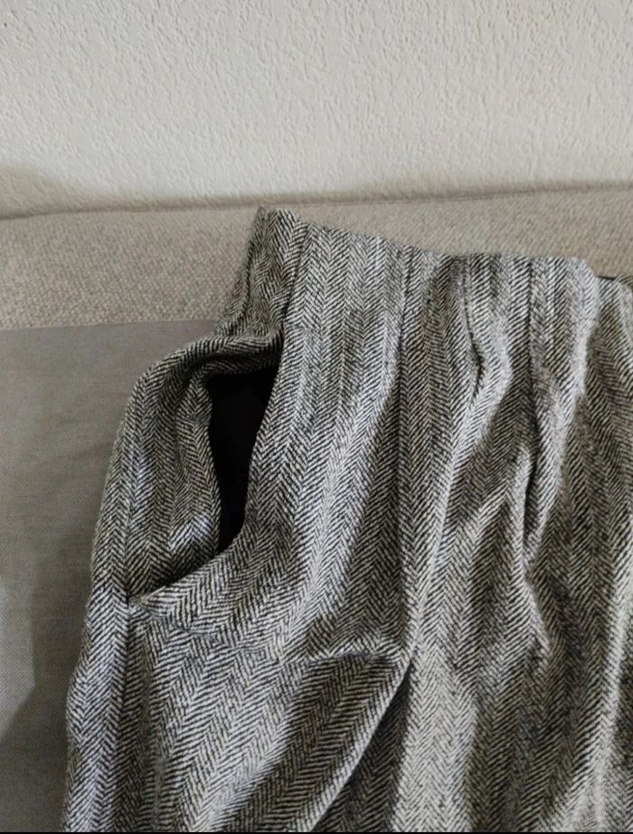 Pantalon habillé femme H&M gris chiné taille 44 - photo numéro 3
