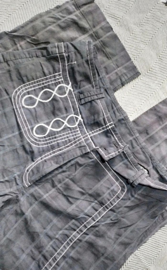 Pantalon Lauren Vidal femme  taille S gris - photo numéro 3