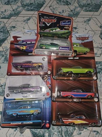 Lot de 7 voitures cars Mattel neuves Disney Pixars ramone  rare