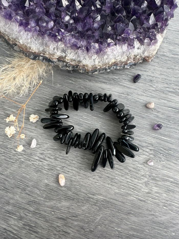 Bracelet en onyx véritable du Brésil – Pierre naturelle