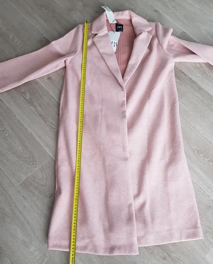 Manteau Zara rose taille m - neuf - photo numéro 8