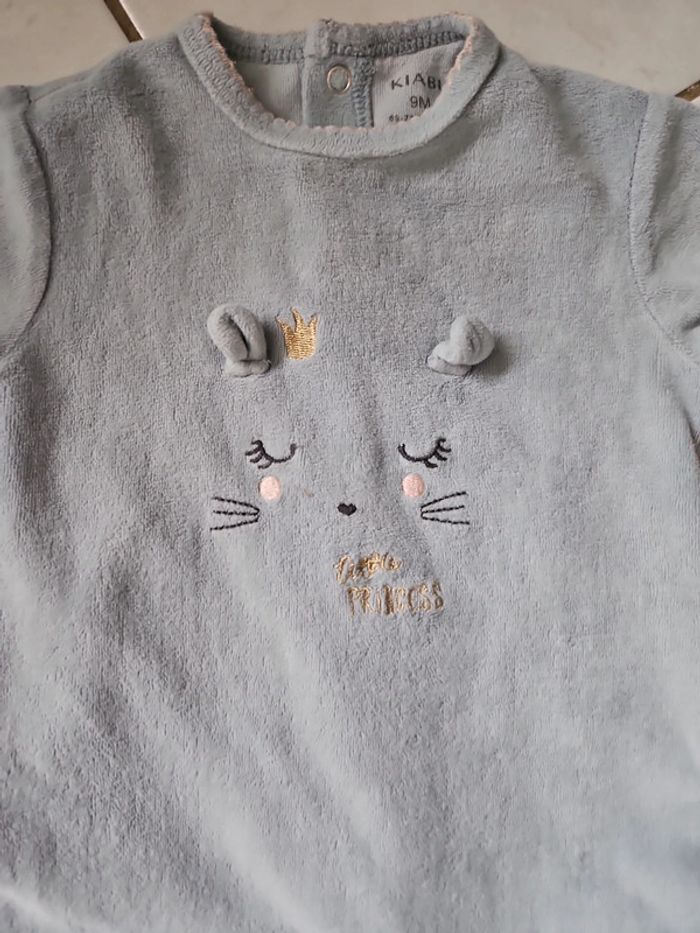 Lot de 2 pyjamas bébé fille 9 mois kiabi BBF2 - photo numéro 4
