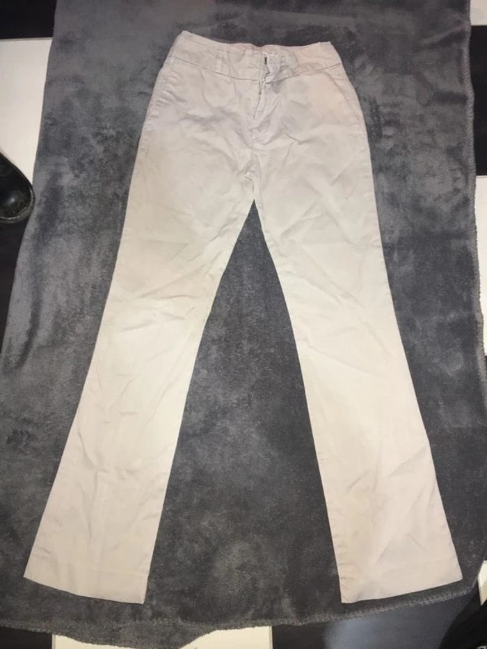 Pantalon Zara basic beige femme t36