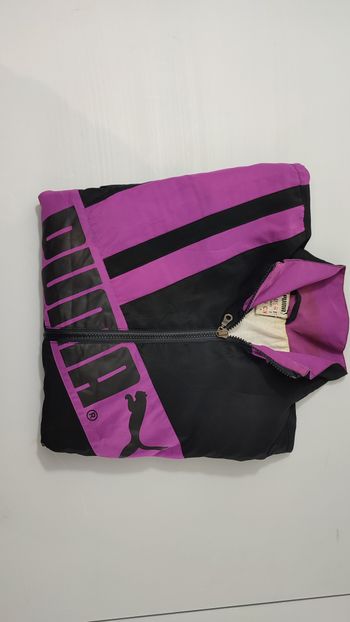 Vêtement Homme Veste coupe vent Puma violette et noir taille XS #Retrostreet