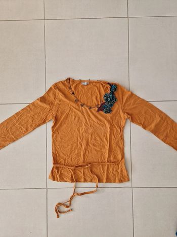 T-shirt femme orange Taille M marque WE