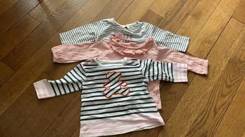 Lot 3 tee shirts manches longues  3 mois