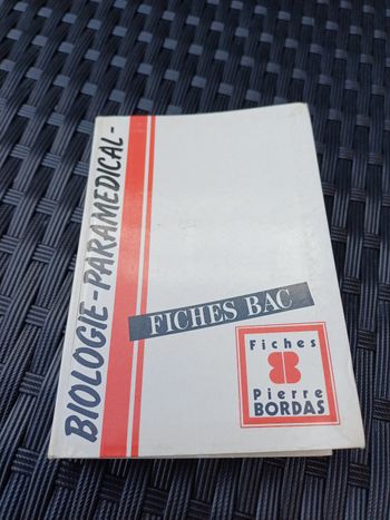 Fiches bac biologie paramédical