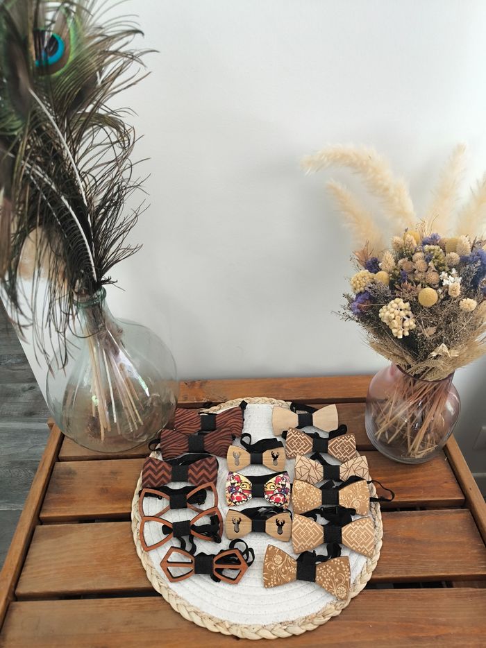 Nœuds papillon en bois - photo numéro 2