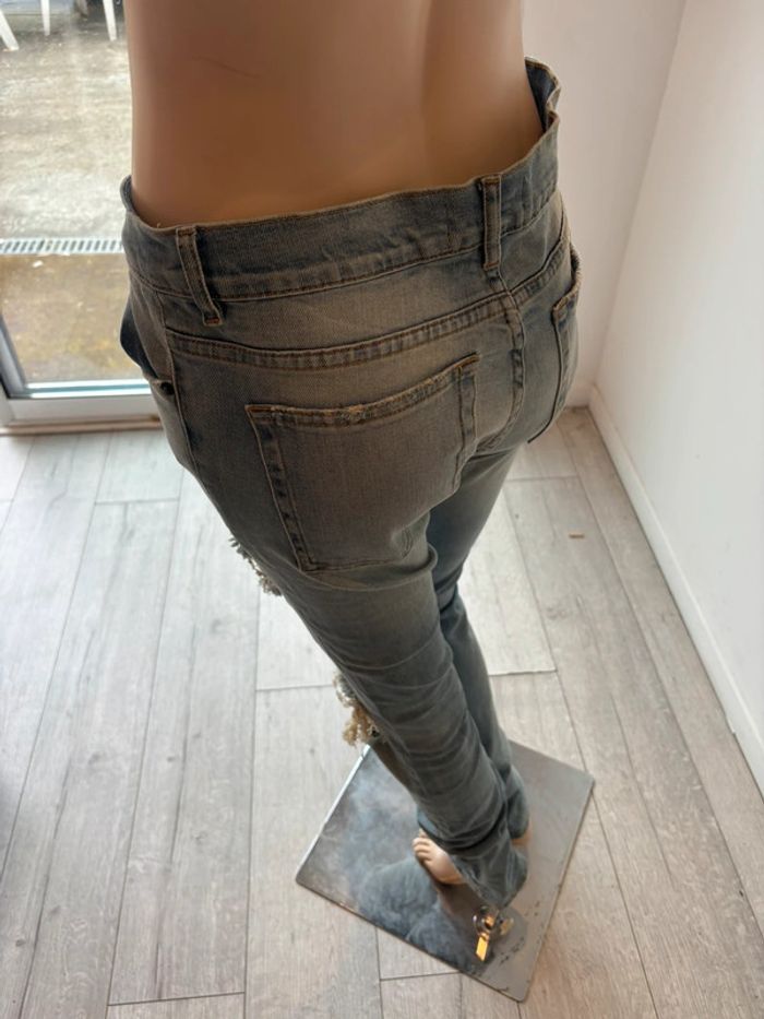 Jeans skinny trouée neuf eleven paris - photo numéro 7