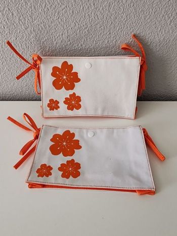 Trousses Maquillage blc/orange