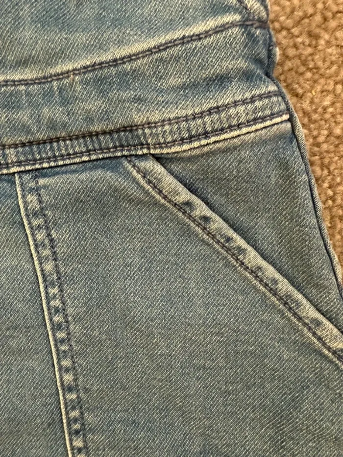 Petit Bateau - Robe Salopette Jean Taille 4 ans - photo numéro 3