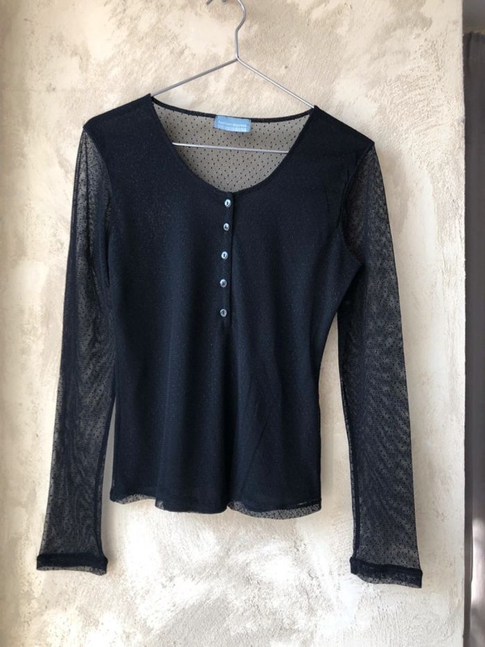 Top mesh noir Fashion express S/M - photo numéro 2