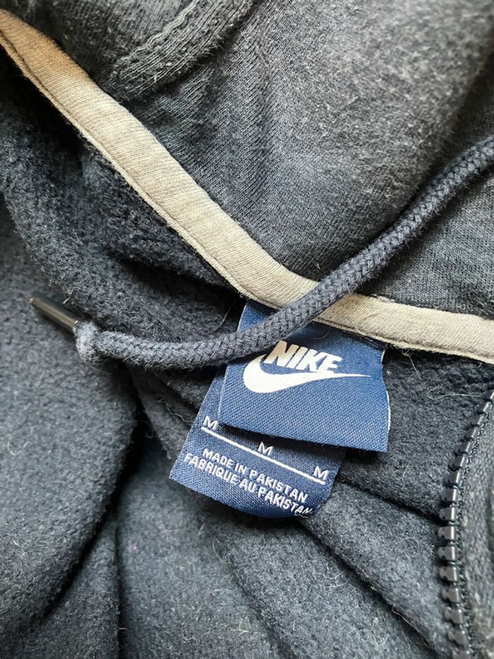 Pull à capuche avec zip Nike bleu marine homme - photo numéro 6