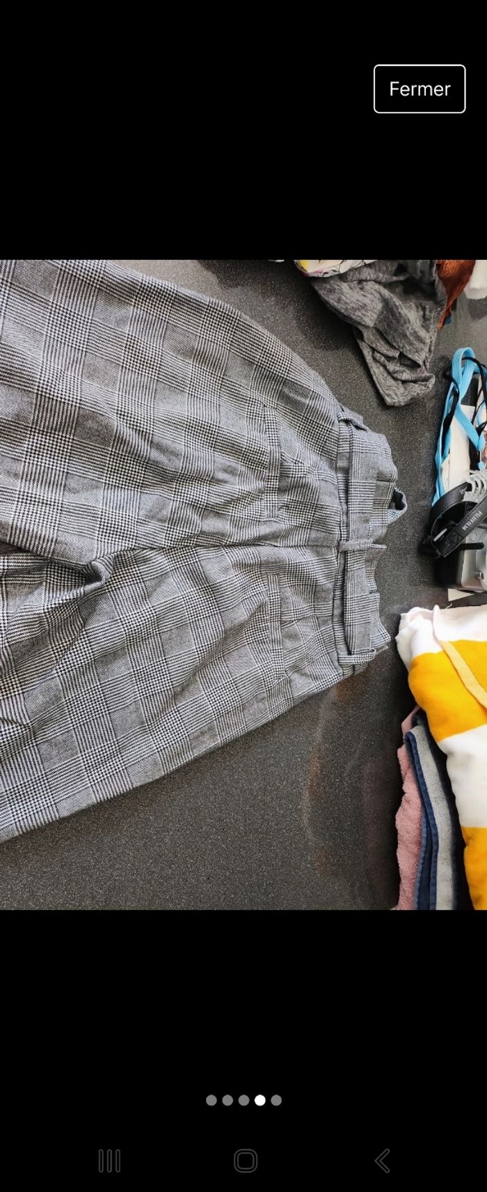 Pantalon quadrillé  Véro Moda - photo numéro 4