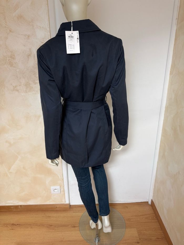 Trench ONLY – Taille L – Neuf avec étiquette – Bleu marine - photo numéro 7