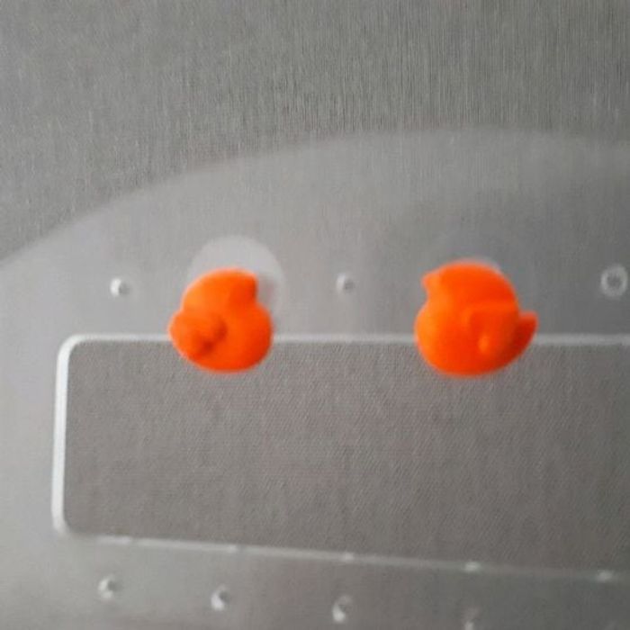Boucles d'oreilles oiseaux orange