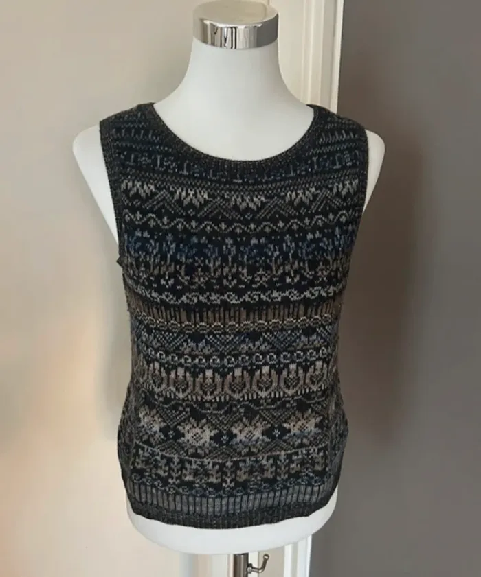 G4 pull sans manches en laine et alpaga femme, taille 3/40