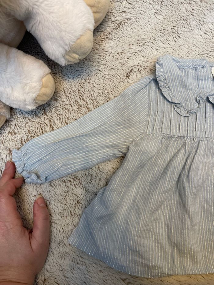 Blouse bleu ciel à rayures - Tape à l’œil - photo numéro 6