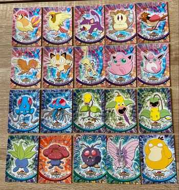 Lot cartes pokemon Topps anciennes françaises 