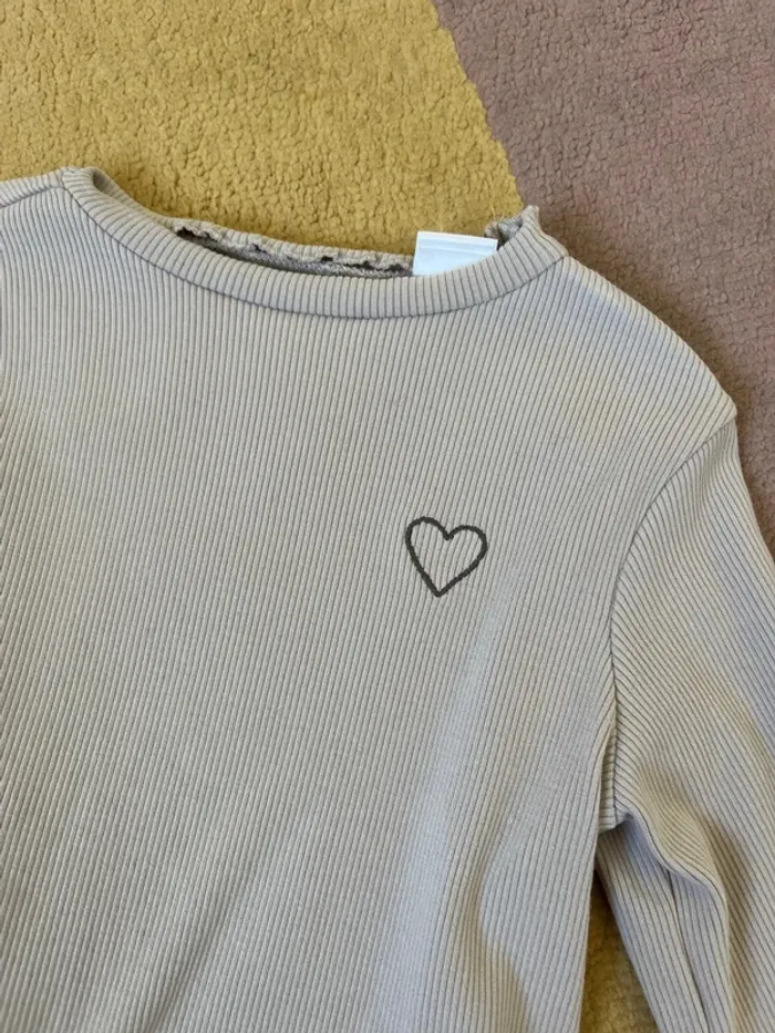 Ensemble salopette t-shirt manche longue - photo numéro 3
