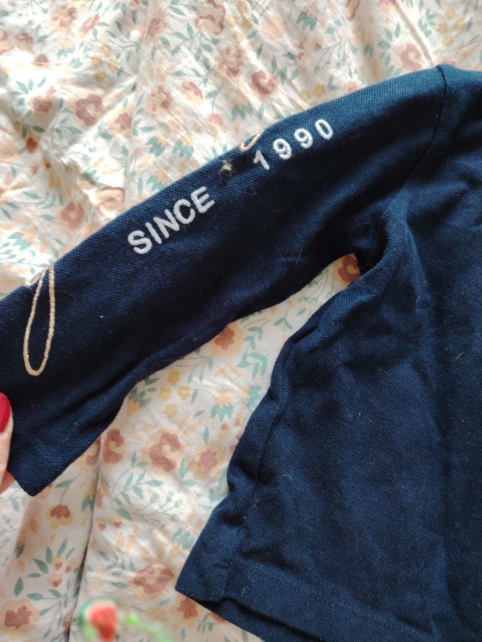 Polo à manches longues bleu marine gentleman farmer taille 3 - photo numéro 3