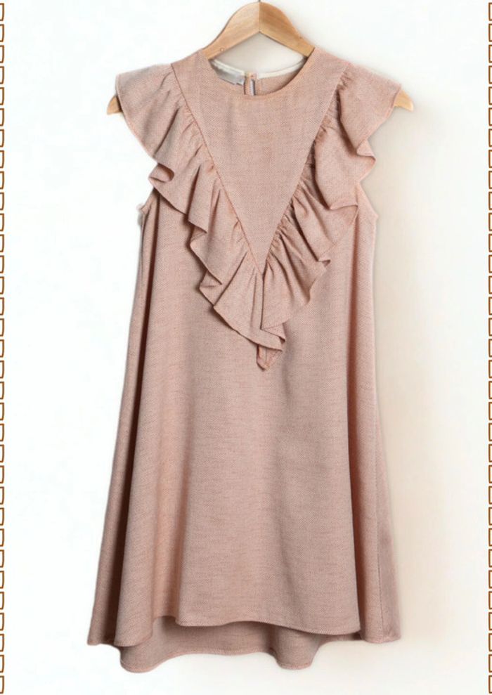 Robe rose poudré coupe évasée Janne Mill taille 36 - photo numéro 3