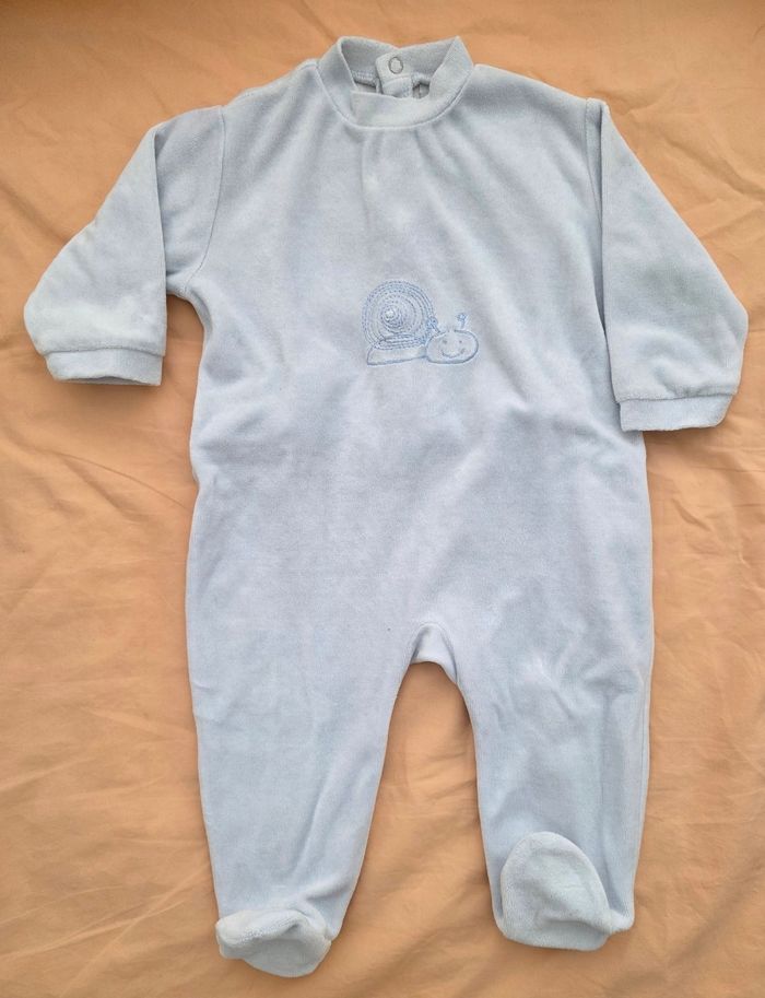 Lot de 3 babygros velours 12 mois - photo numéro 4
