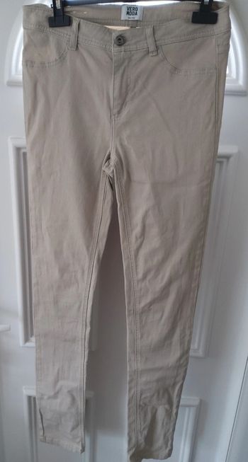 Pantalon slim beige Vero Moda