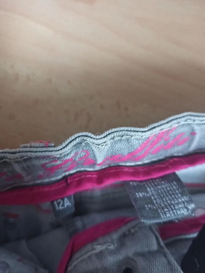 Jean gris clair kids Graffiti 12 ans - photo numéro 2