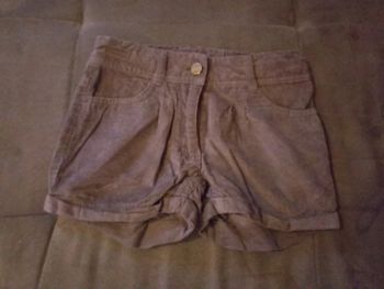 Short velour fille 6 ans